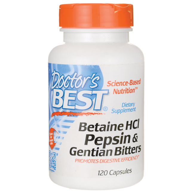 Betaine HCl Pepsin & Gentian Bitters