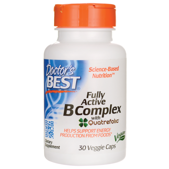 Fully Active B Complex with Quatrefolic