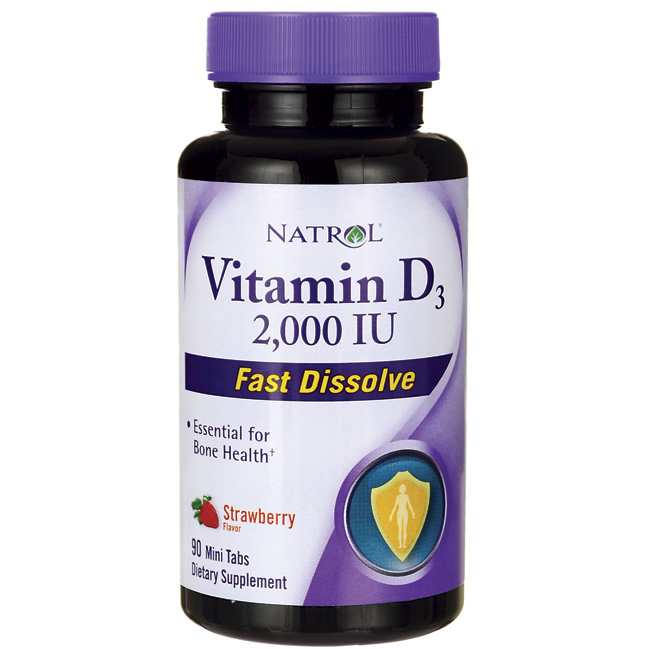 Vitamin D3 Fast Dissolve - vị dâu