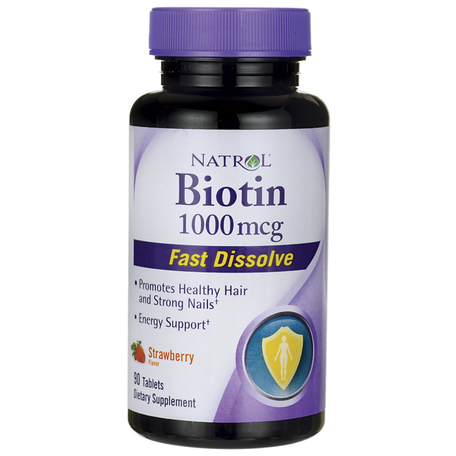 Biotin 1000mcg Fast Dissolve - vị dâu