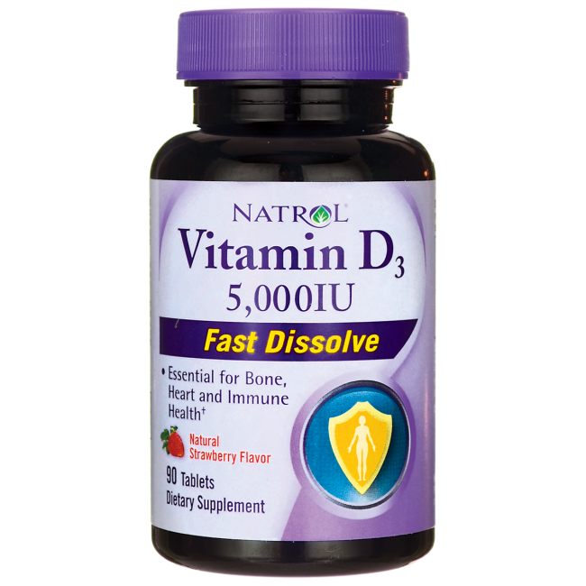 Vitamin D3 Fast Dissolve - vị dâu